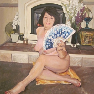 Woman with a fan